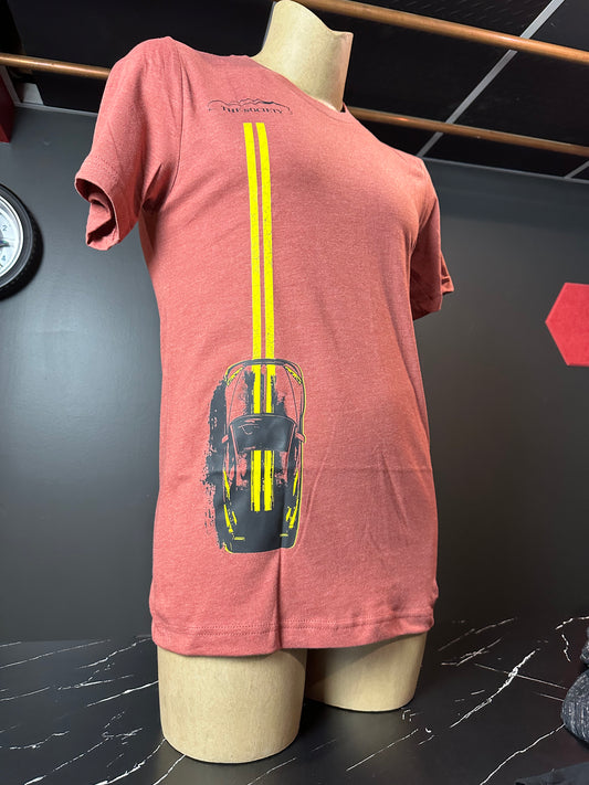 Supercar Road Luxury T-Shirt (Amber)