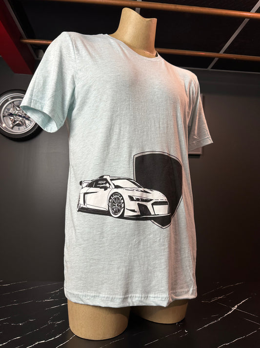 Supercar Shield T-Shirt (Heather Blue)